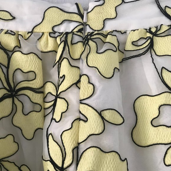 Maje Organza Floral Embroidered Midi Skirt (NWT) - Picture 12 of 16